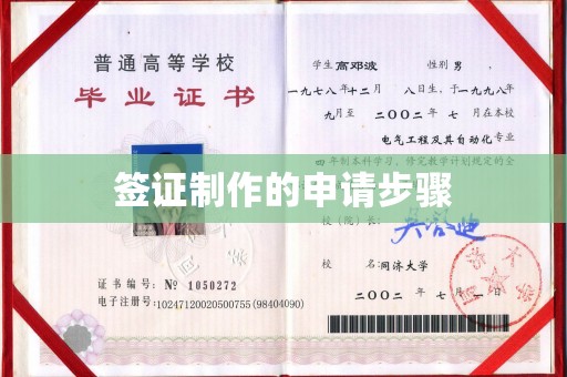 东昌签证制作的申请步骤